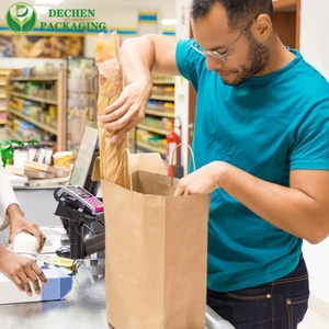 Recycled Kraft Paper Shopping Bags with Handles Eco Design Recycled Kraft Paper Shopping Bags with Handles Eco Design