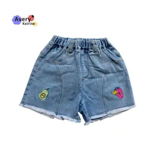 RTS Kids Jeans Shorts Soft Girls s Denim Shorts Stretch Toddler Jeans Ready to Ship