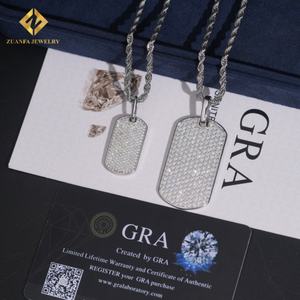 Colgante de Hip Hop con Diamantes Simulados, Certificado GRA, Personalizado, Joyería Hip Hop, Plata 925, Moissanita VVS - Product Image 6