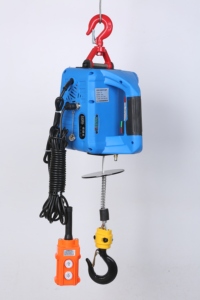 מכונת הרמה חשמלית עמידה 500 ק\"ג 110V 220V ניידת עם שלט חוטי, כננת מיני עם כבל פלדה, כלי הרמה - Product Image 5