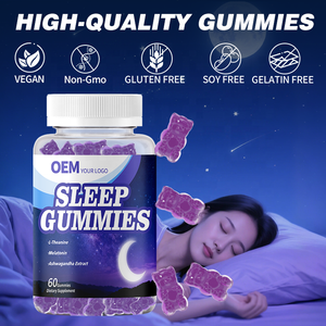 Gummies Sommeil à Succès pour Adultes - Force Maximale Mélatonine Vitamine D Bonbons Gélifiés L-Théanine Magnésium Complément 2 Gummies - Product Image 4