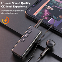 Adaptador de Audio para Auto GXY, Transmisor FM, Puerto AUX, Llamadas Manos Libres, Carga USB, Batería de Larga Duración (1 Año), Amplificador para Teléfono Móvil
