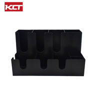 Organisateur de comptoir moderne pour café, support de rangement en plastique pour tasses, couvercles, pailles et accessoires