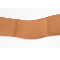 Couvre-cou chauffant thermique Écharpe courte en polyester uni avec enveloppe de manchon de couverture de visage en peluche pour écharpe chauffante USB extérieure
