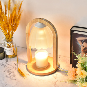 מנורת שולחן מקורה עגה עם שעון אמא של אמא יום מתנה חמה ברזל חם העליון פנס ניחוח נר שעווה פנס לשימוש ביתי - Product Image 3