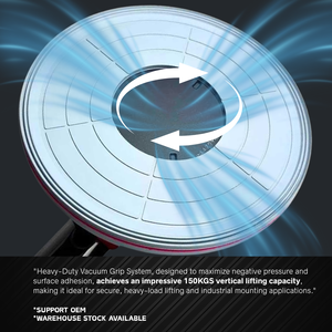 511401 Heavy-Duty Buna-N Pad <span class=keywords><strong>Glass</strong></span> & Tile Lifter com alça de liberação rápida e Carry Box | Ventosa a vácuo de alumínio 150 kg - Product Image 6