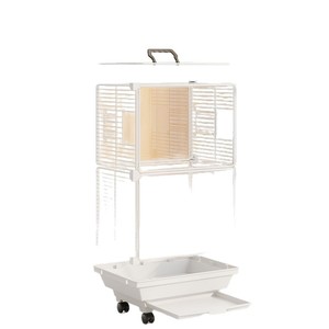 Parrot Cage Pet Bird Cage Double Layer Anti Splash Steel Wire Rectangle Large Size Villa Style Transparent - Product Image 5