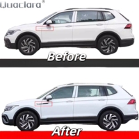 Autocollants et emblèmes décoratifs pour ailes de voiture, garnitures de porte, plaques de décoration, étiquettes pour VW Tiguan R-Line 2021 2022, badges à coller sur la carrosserie