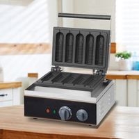 Mini machine commerciale verticale à gaufres alvéolées et à hot-dogs électrique personnalisée alimentée au gaz pour la cuisine