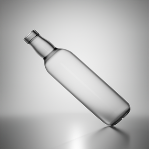 Botella de Licor de Vidrio Transparente de Primera Calidad de 375 ml con Cuello Abombado y Cierre de Corcho, Envase Personalizable para Licores - Product Image 4