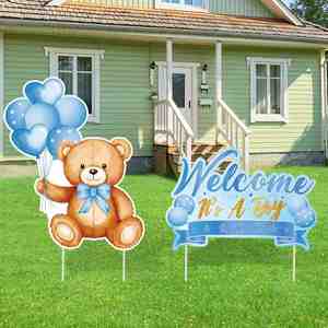 Personalized Yard Signs <b>Custom</b> Design Waterproof UV Resistant Fade Proof for Outdoor Baby Shower Lawn Garden Party Decorations - Product Image 4