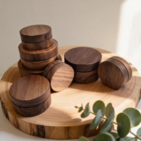 Flacon de lotion corporelle et pot de crème en aluminium, emballage cosmétique professionnel idéal pour les spas et les soins à domicile, emballage cosmétique en bois de noyer, pots cosmétiques