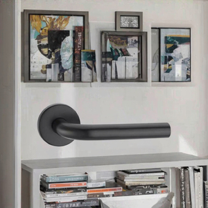 Rongda Latest Design Stainless Steel <b>Door</b> Lock Handle with <b>Plate</b> Contemporary Style <b>Door</b> Hardware - Product Image 3