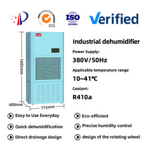 Deshumidificador Desecante Industrial Lingde 290L/D con Certificación CE para Sótanos, Fábricas, Almacenes, 380V, Potente, 290L/D, Tecnología Desecante - Product Image 4