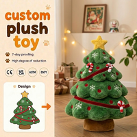 Peluche personnalisée pour arbre de Noël, jouet en peluche doux, poupée de Noël, canne à sucre, flocon de neige, décoration de fête de Noël, faible MOQ, OEM, ODM