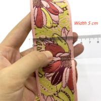 Sangle de guitare Jacquard de style ethnique Sangle en polyester multicolore de 50 mm avec sangle à motifs 100% polyester