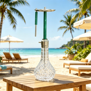 Chicha arabe nouveau design 3 couleurs portable LUCKA, ensemble chicha de luxe russe 64CM, stylo chicha en stock - Product Image 3