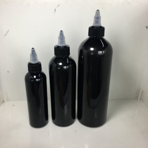 Botol Plastik 120ml, PET <span class=keywords><strong>Cosmo</strong></span> Hitam dengan Tutup Putar Hitam Natural (2.4.8) - Product Image 3