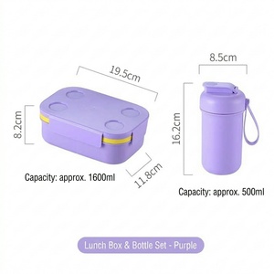 Nouvelle boîte à lunch créative de grande capacité avec fonction de chauffage au micro-ondes pour gobelets et boîtes à lunch compartimentées - Product Image 2
