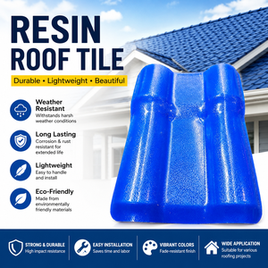 Tejas de Techo de Resina Sintética de PVC y Bambú Corrugado Pingyuan Modern Spanish R1050 - Impermeables, Resistentes a los Rayos UV y Duraderas para Techos de Villas - Product Image 5