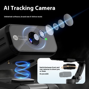 M03 ai nhận dạng khuôn mặt cầm tay điện thoại di động ổn định với điền ánh sáng cổ áo Clip ba trục chống rung Gimbal để chụp - Product Image 2