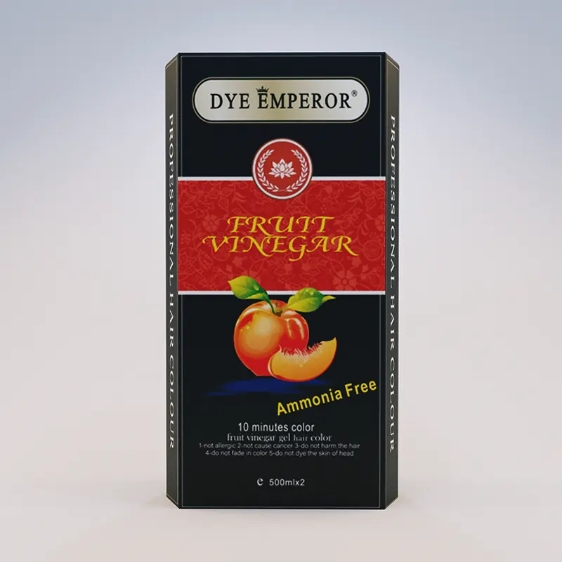 DYE EMPEROR 천연 과일 식초 남자와 여자를 위한 최고 품질 OEM 머리 색깔 젤 유기 암모니아 무료 빠른 착색 젤