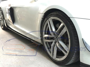 Extensions de jupes latérales en fibre de carbone ultra brillante pour <span class=keywords><strong>R8</strong></span> V8 <span class=keywords><strong>V10</strong></span> GT Coupé Cabriolet 2008-2015 - Product Image 5