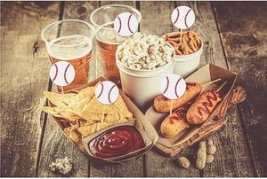 Décorations de cupcakes sur le thème du baseball, avec paillettes, pour fête sportive, baby shower, anniversaire de garçon - Product Image 4