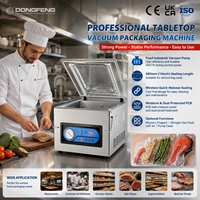 Máquina Selladora al Vacío de Alimentos de Sobremesa DZ 400 con Barra de Sellado de 400mm, Máquina de Envasado al Vacío de Carne para Carnicería con Inyección de Gas y Aire Suave