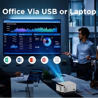 Vente flash : Mini projecteur portable T5, compatible 4K, WiFi 6, BT5.4, Android 13, correction automatique de la distorsion trapézoïdale, projecteur de poche pour intérieur et extérieur