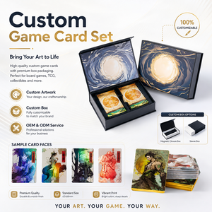 Custom Design Paper Game <strong>Card</strong> Trading <strong>Cards</strong> English Booster Packs Holographic <strong>Rainbow</strong> Foil Family Game <strong>Cards</strong> - Product Image 2