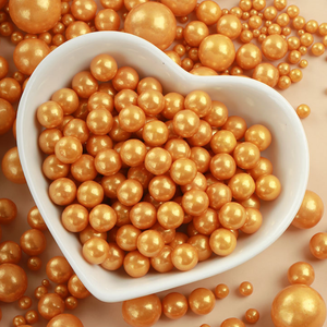 Premium <strong>Gold</strong> Sugar Sprinkles Multiple Sizes Brownie <strong>Cake</strong> Decorating Candy Pearls Professional Donuts Cookie Cupcake <strong>Toppings</strong> - Product Image 4