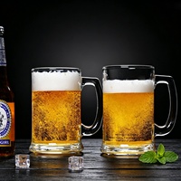 Chope à bière de 14 oz avec fond épais, logo personnalisé OEM, chope à bière pour bar, chope à bière pour fête