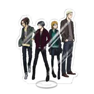Shingeki No Kyojin Stand Modèle Poupée <span class=keywords><strong>Eren</strong></span> Jager <span class=keywords><strong>Mikasa</strong></span> Levi Ackerman <span class=keywords><strong>Armin</strong></span> Décor De Bureau Shingeki No Kyojin PVC Figure - Product Image 3