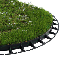 Bordure de jardin en plastique PP flexible de type à clipser, nouveau design, avec clous pour la décoration de parcs ou de jardins, bordure de pelouse