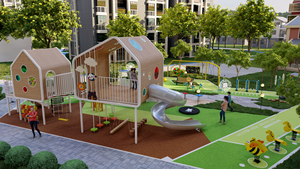 Grand parc <span class=keywords><strong>d</strong></span>'attractions extérieur, divers équipements de divertissement, balançoire à ressort double pour enfants, cheval à bascule, vente personnalisée - Product Image 6