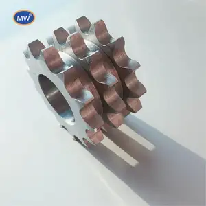 MW yüksek kalite OEM Spur dişlileri C45 paslanmaz Metal standart galvanizli veya kararma çelik zincir dişlisi