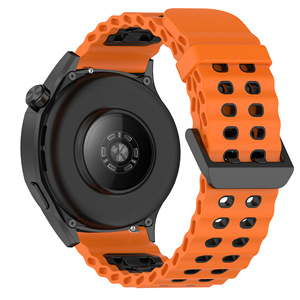Cinturino bicolore in Silicone per orologio Huawei 5 46mm traspirante 22mm Ocean Loop cinturini per Huawei Watch GT5 Pro 45mm gt4 GT3 <span class=keywords><strong>2e</strong></span> - Product Image 5