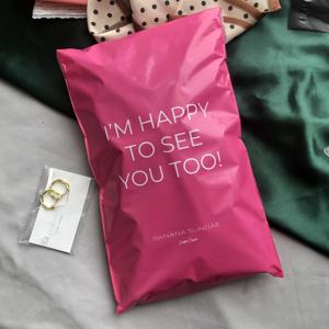 Sobre de Envío Rosa Intenso con Logotipo Personalizado, Bolsa de Correo para Mensajería y Entrega de Paquetes - Product Image 1