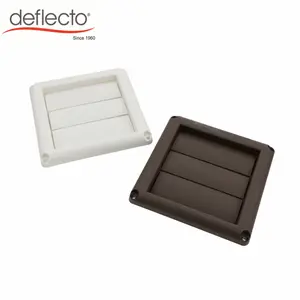 4 Inch Air Cover Pipe Fitting Louvered Vent Cover for Exterior Wall Vent Hood Outlet Color Customized