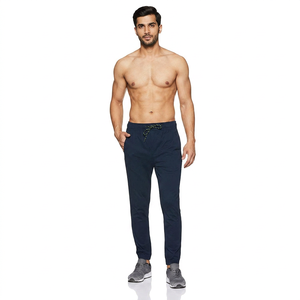 High Quality Custom Men's Gym <b>Trousers</b> Oversized Cotton Plain Dyed Sweatpants with Printed Logo Casual Style - Product Image 1