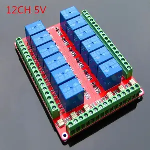 Module de relais double PCB 12 voies 5V de bas niveau