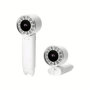Ventilateur portable mini électrique silencieux avec lumière d'ambiance, logo personnalisé, cadeau pour usage domestique - Product Image 1
