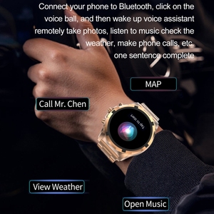Para <span class=keywords><strong>LEMFO</strong></span> HK98 1,43 pulgadas Smartwatch nueva llegada 2024 Fitness deporte <span class=keywords><strong>reloj</strong></span> brújula llamada inalámbrica presión arterial Monitor de salud - Product Image 3