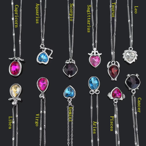 Collier pendentif 12 constellations Bélier Taureau Gémeaux Cancer Lion <span class=keywords><strong>Vierge</strong></span> Balance Scorpion Sagittaire Capricorne <span class=keywords><strong>Verseau</strong></span> Poissons - Product Image 2
