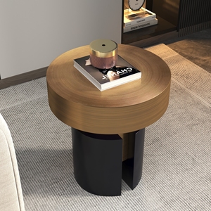 Đồ Nội Thất Gia Đình Phòng Khách Sang Trọng Hiện Đại Thiết Kế Hợp Xu Hướng Mới Nóng Bỏng Năm 2022 Ghế Đẩu Mặt Bàn Bằng Kim Loại Màu Vàng Và Đen - Product Image 5