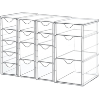 Tirelire Moderne Portable en Acrylique Transparent pour Adultes, Non Ouvrable, Pliable, Rotative, Boîte de Rangement pour Monnaie, Présentoir Transparent