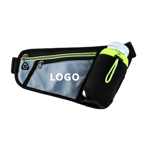 Sac banane de jogging OEM tendance pour femmes et hommes <span class=keywords><strong>avec</strong></span> porte-bouteille, <span class=keywords><strong>ceinture</strong></span> de course réfléchissante et imperméable, poche dissimulée pour bouteille, vente en gros personnalisée - Product Image 5