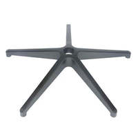 Design moderne Usine vente directe pièces de rechange couleur 5 étoiles base Base en plastique noir accessoires de mobilier de bureau base de chaise