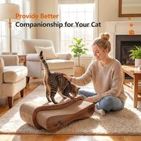 Grattoir pour chat 2 en 1, grattoirs pour chats d'intérieur, planche à gratter en carton